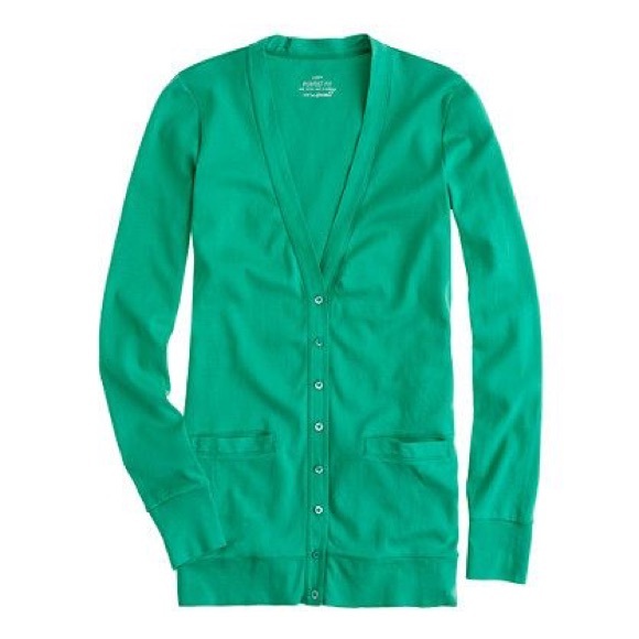 J. Crew Sweaters - 🌿J. Crew Perfect Fit Kelly Green Cardigan